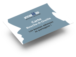 Carte de bouche-à-oreille Intermed