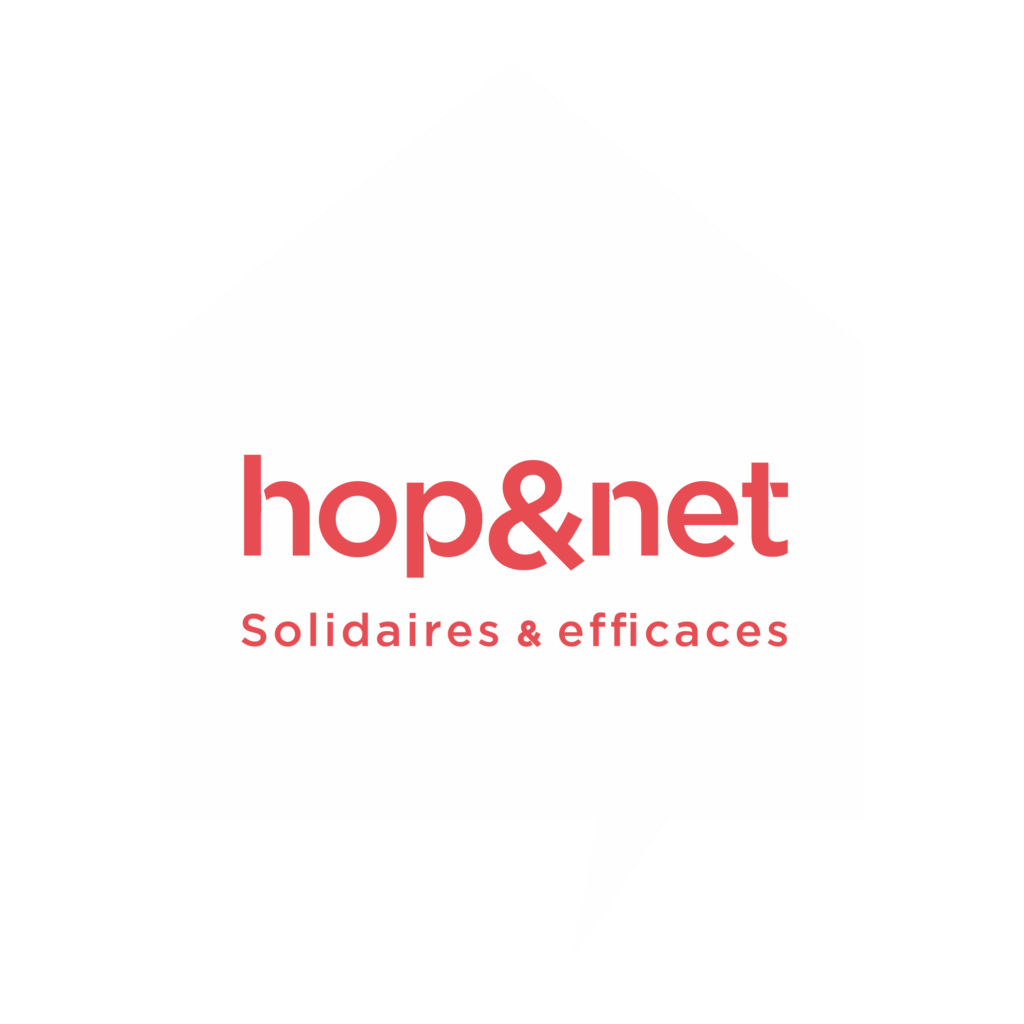 INTERMED : logo Hop&Net, vidage, nettoyage et embellissement de bien immobiliers avant mise en vente ou relocation.