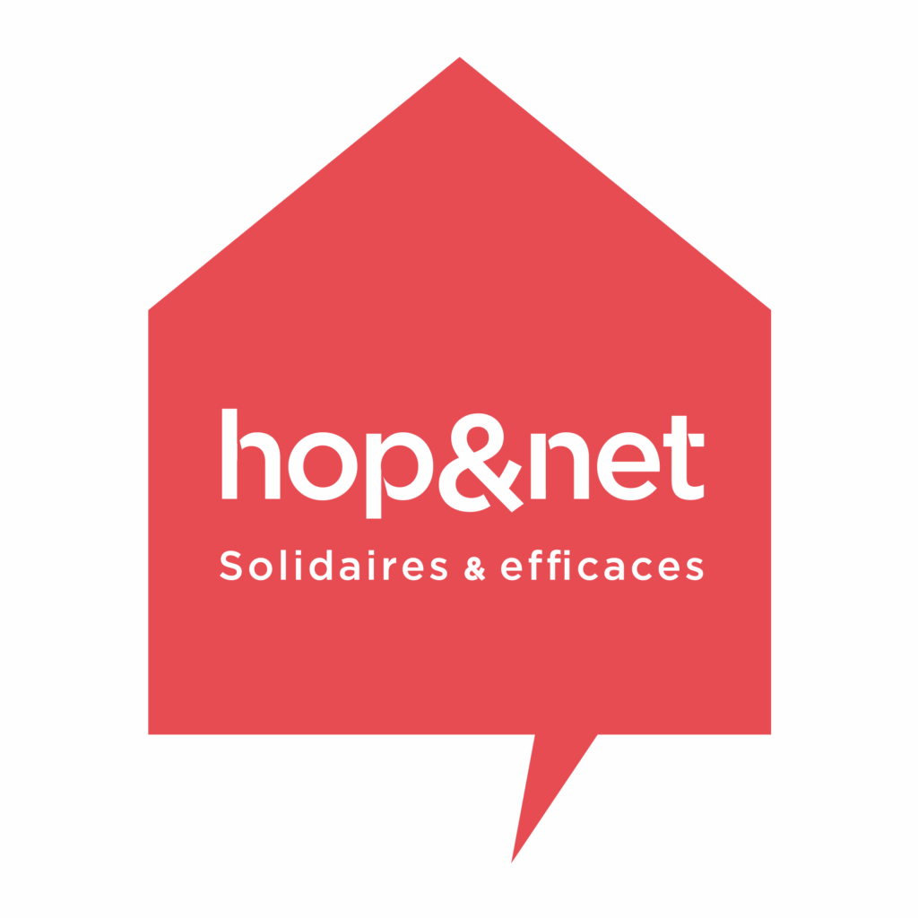 INTERMED : logo Hop&Net, vidage, nettoyage et embellissement de bien immobiliers avant mise en vente ou relocation.