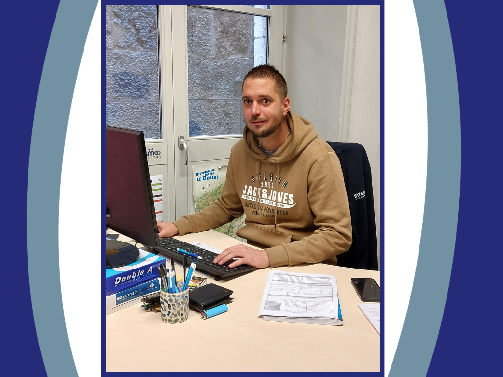 Nouvelle recrue à INTERMED : Rodolphe Bourgeois, Conseiller Placement et Recrutement à Besançon.