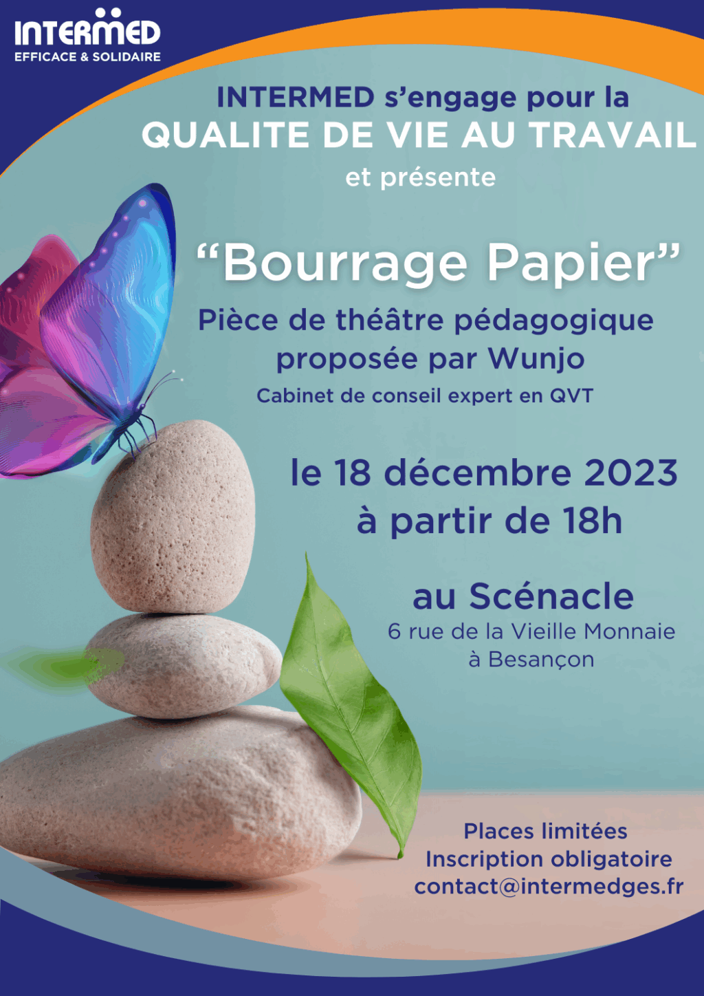 INTERMED QVT : pièce de théâtre pédagogique à Besançon