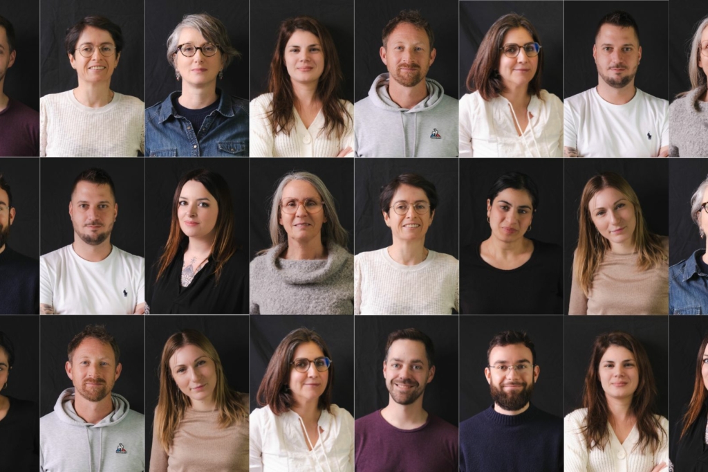 Mosaïque des membres de l'équipe de salariés permanents d'INTERMED.