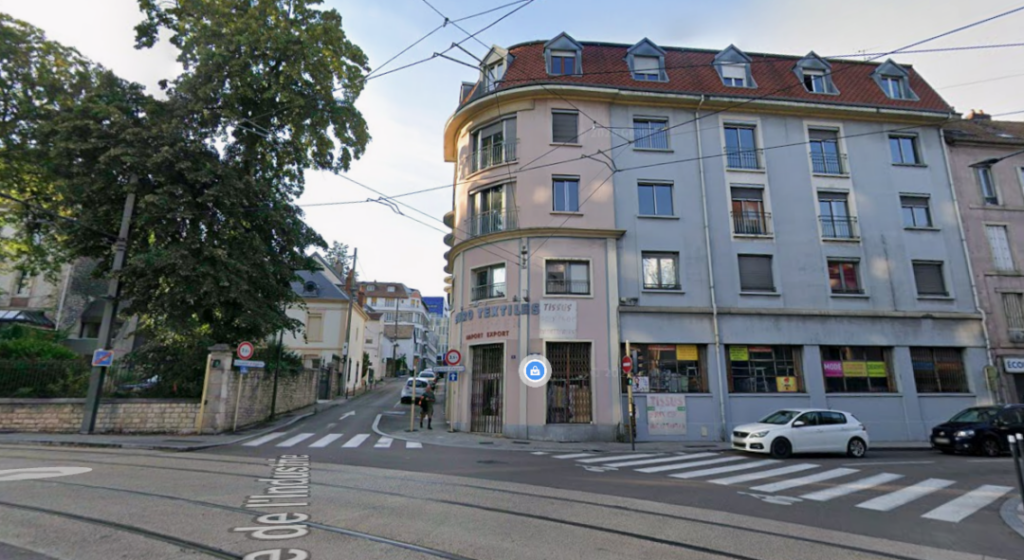 Bâtiment situé au 2 rue de l'Industrie à Besançon dans lequel se situerons les nouveaux locaux d'INTERMED à partir de novembre 2026.